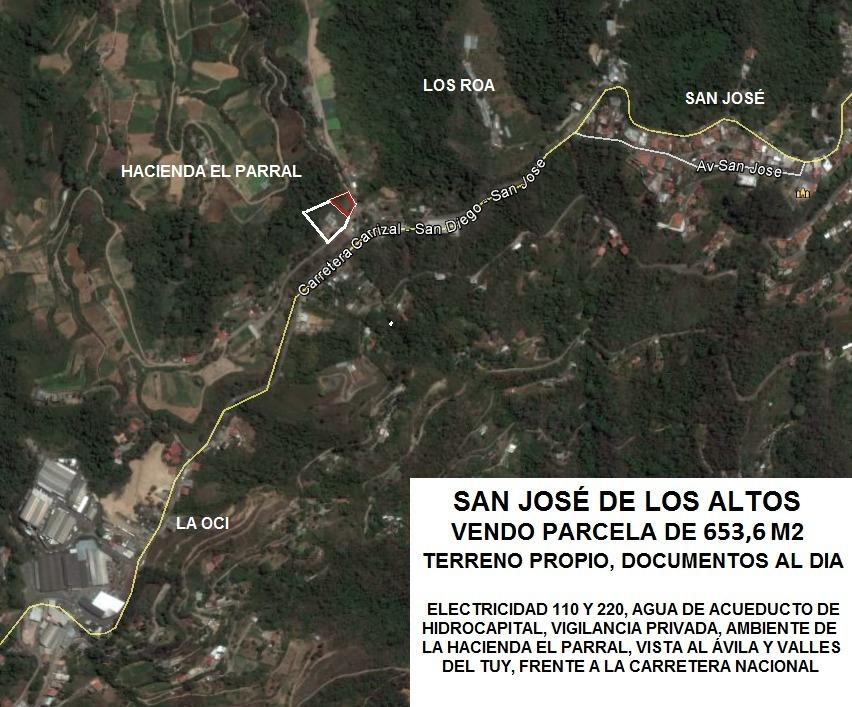 Terreno en venta  San José de Los Altos parcela 654 m2 San Antonio el parral