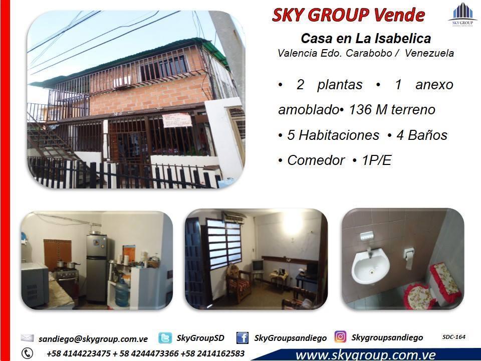 SkyGroup Vende Excelente Casa en Urb La Isabelica Valencia. SDC164