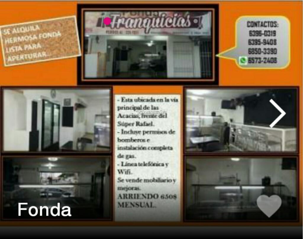 Alquiler Restaurante Fonda en Panamá