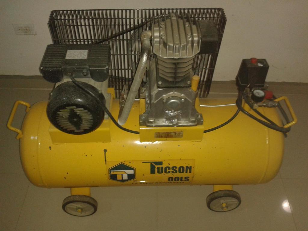 Compresor aire 3 Hp Cauchera latonería pintura 116 psi 11v0v