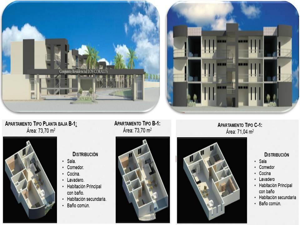 Ofrezco en venta apartamento en Residencias Los Corales