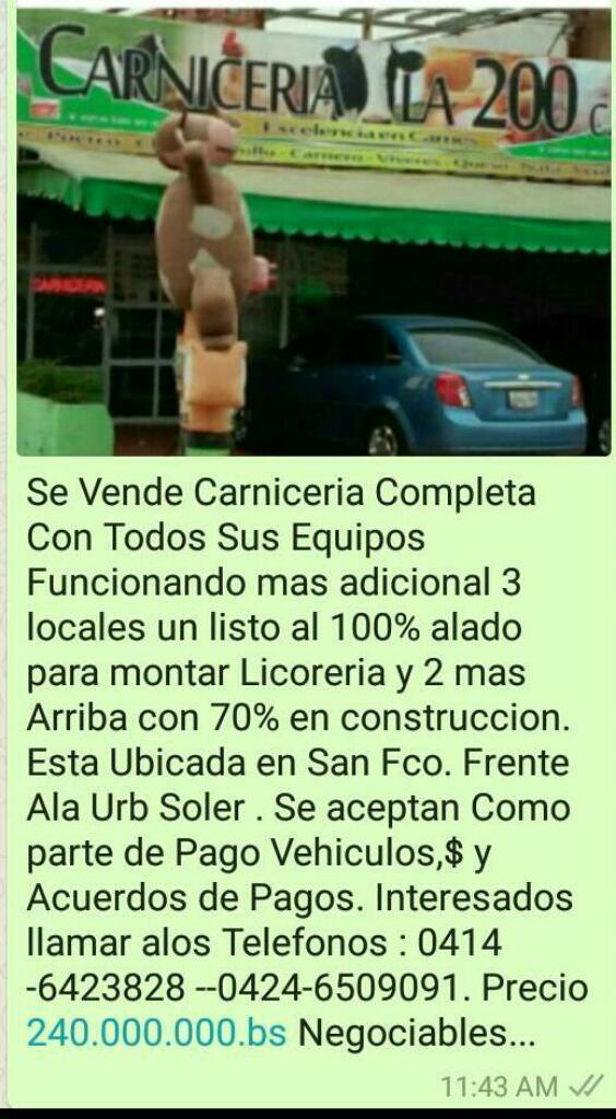 Se Vende Carniceria O Se Cambia