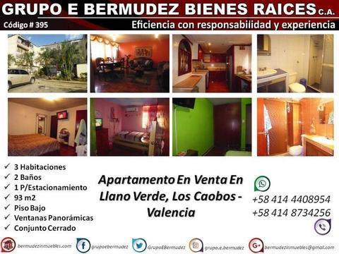 Cod 395. SOLO DE CONTADO: Bello Apartamento en Planta Baja. Urb. Llano Verde. 92 M2