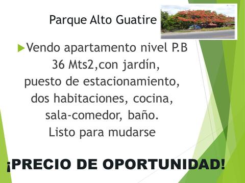 Parque Alto Guatire Vendo apartamento nivel P.B 36 Mts2