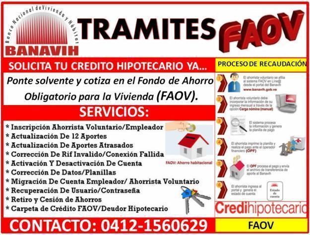 SERVICIOS TRAMITES DE FAOV